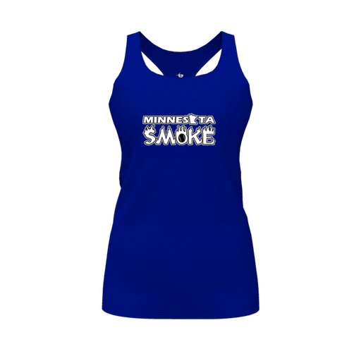 [FT0TRBRY-FYS-LOGO1] Decker Racerback Tank Top (Female Youth S, Royal, Logo 1)