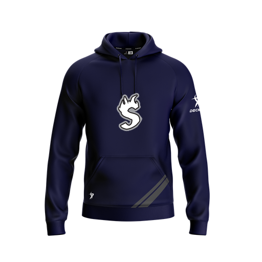 [FOLHSMNV-YXS-LOGO2] Decker Summit Hoodie (Youth XS, Navy, Logo 2)
