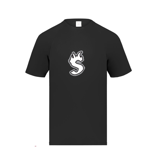 [2790.080.S-LOGO2] Men's Smooth Sport T-Shirt (Adult S, Black, Logo 2)