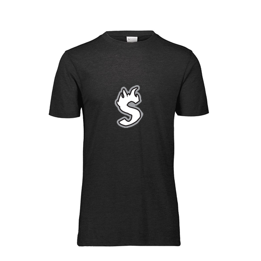 [FTSCUBBK-AS-LOGO2] Decker Men's Tri-Blend T-Shirt - Short Sleeve (Adult S, Black, Logo 2)