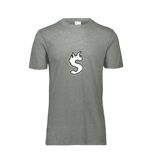 [FTSCUBGY-YS-LOGO2] Decker Youth Tri-Blend T-Shirt - Short Sleeve (Youth S, Gray, Logo 2)