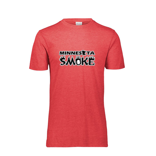 [FTSCUBRD-YS-LOGO3] Decker Youth Tri-Blend T-Shirt - Short Sleeve (Youth S, Red, Logo 3)