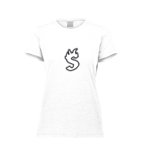 [FTSCUBWH-FAXS-LOGO2] Decker Women's Tri-Blend T-Shirt - Short Sleeve (Female Adult XS, White, Logo 2)