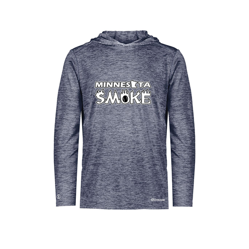 [FOLHCGNV-AS-LOGO1] Decker Men's Charge Hoodie (Adult S, Navy, Logo 1)