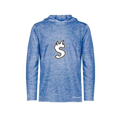 [FOLHCGRY-YS-LOGO2] Decker Youth Charge Hoodie (Youth S, Royal, Logo 2)