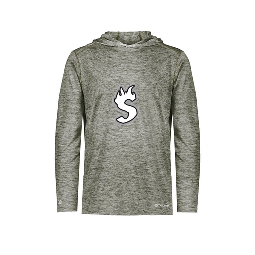 [FOLHCGGY-YS-LOGO2] Decker Youth Charge Hoodie (Youth S, Gray, Logo 2)