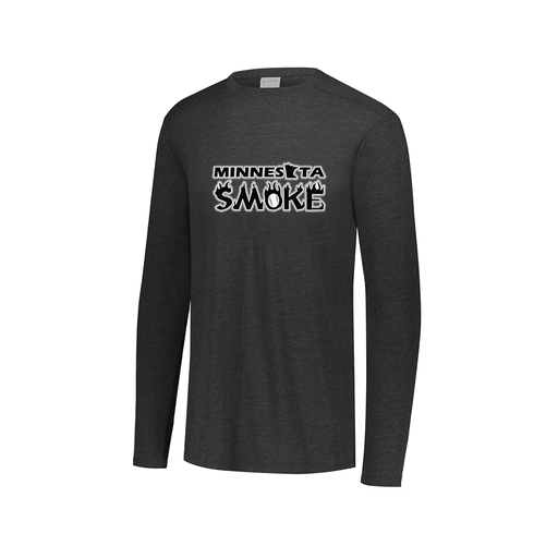 [FTLCUBBK-AXS-LOGO3] Decker Men's Tri-Blend T-Shirt - Long Sleeve (Adult XS, Black, Logo 3)