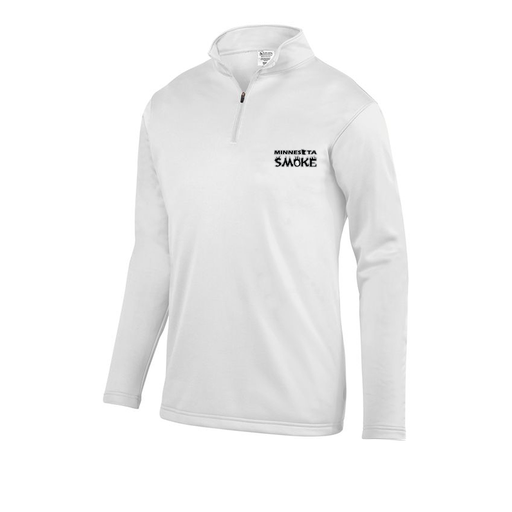[FOLQFFWH-YS-LOGO3] Decker Youth FlexFleece 1/4 Zip (Youth S, White, Logo 3)