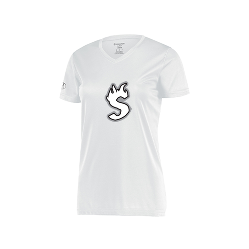 [222820.005.S-LOGO2] Ladies Movement Dri Fit Shirt (Female Adult S, White, Logo 2)